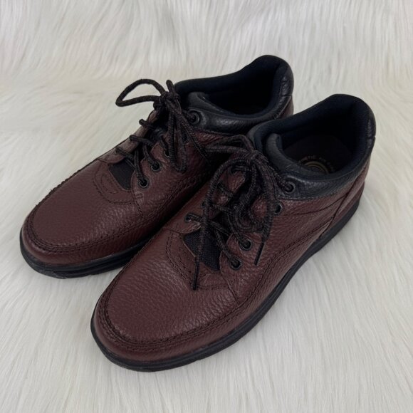 Rockport World Tour Classic Brown Leather Walking Shoes HydroShield US 9M main image 5